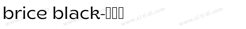 brice black字体转换